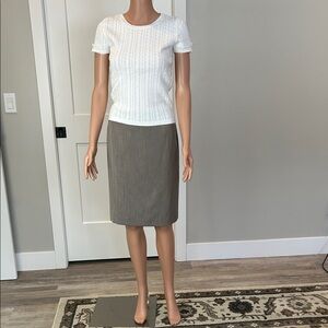 Antonio Melani Gray Pencil Skirt